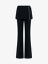 Deconstructed Layered Flared Pants