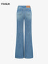 Indigo Crystal Flared Pants