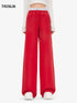 Avenue Red Layered Waistband Sweatpants