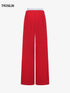 Avenue Red Layered Waistband Sweatpants