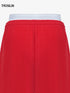 Avenue Red Layered Waistband Sweatpants