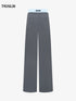 Hybrid fog gray wide-leg trousers