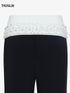 DOTTED LUXE Flared Low-Waist Trousers