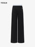 Midnight Drape Satin Waistband Trousers