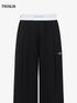 Midnight Drape Satin Waistband Trousers