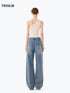 Lune White One-Shoulder Knit Tank
