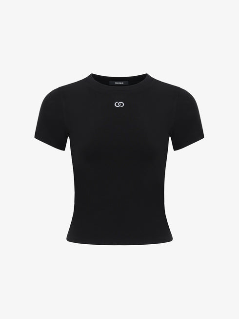 Signature Logo Black Tee