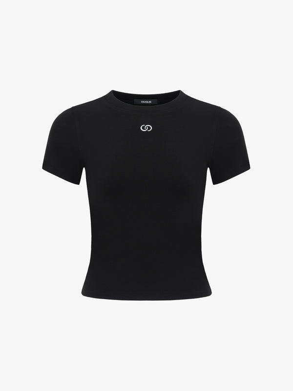 Signature Logo Black Tee