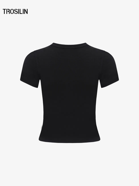 Signature Logo Black Tee